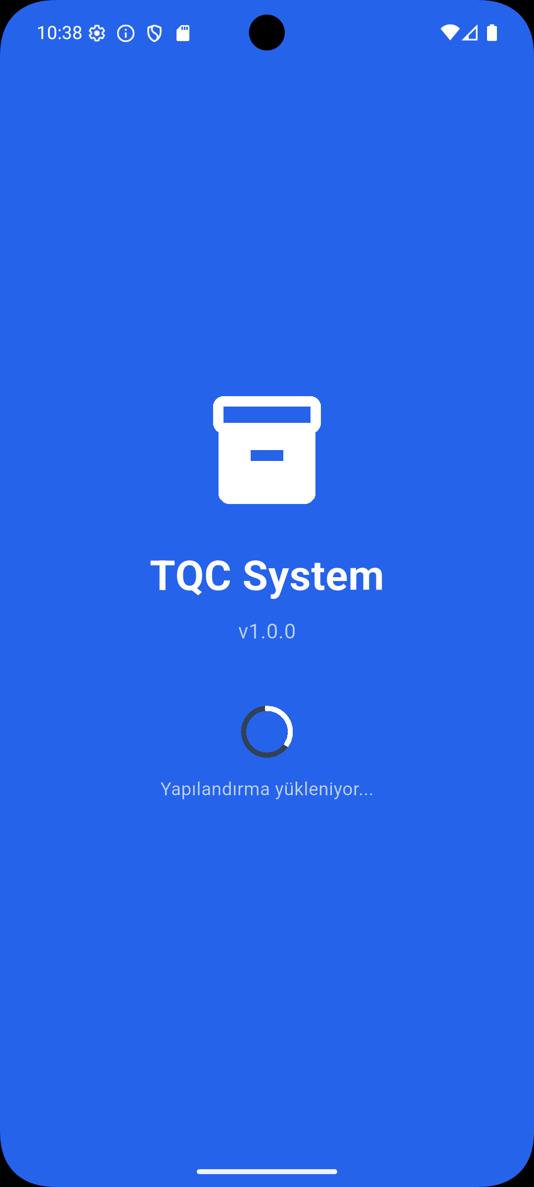 TQC Android app splash screen